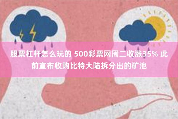 股票杠杆怎么玩的 500彩票网周二收涨35% 此前宣布收购比特大陆拆分出的矿池