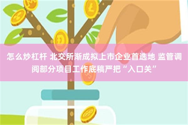 怎么炒杠杆 北交所渐成拟上市企业首选地 监管调阅部分项目工作底稿严把“入口关”