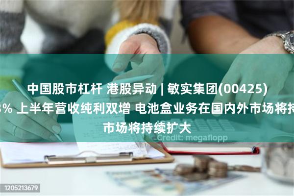 中国股市杠杆 港股异动 | 敏实集团(00425)再涨超3% 上半年营收纯利双增 电池盒业务在国内外市场将持续扩大