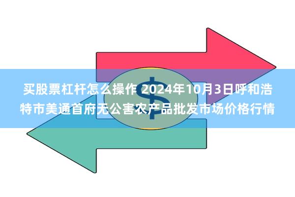 买股票杠杆怎么操作 2024年10月3日呼和浩特市美通首府无公害农产品批发市场价格行情