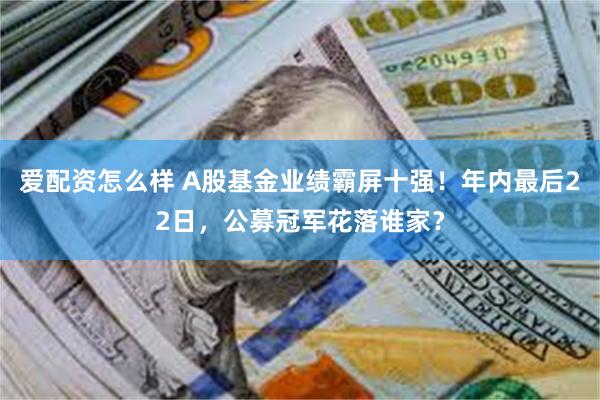 爱配资怎么样 A股基金业绩霸屏十强！年内最后22日，公募冠军花落谁家？