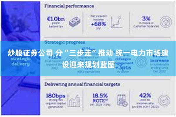 炒股证券公司 分“三步走”推动 统一电力市场建设迎来规划蓝图