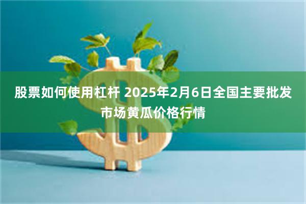 股票如何使用杠杆 2025年2月6日全国主要批发市场黄瓜价格行情